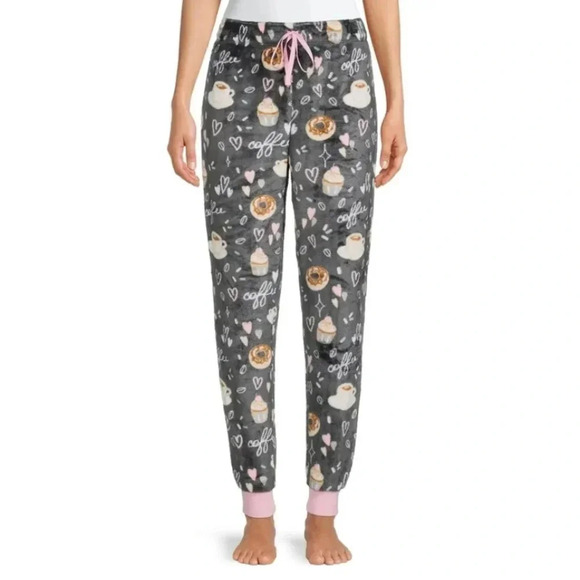 💥Secret Treasures Women's Plush Cuffed Pajama Pants M - Picture 1 of 8